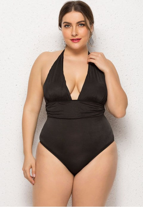 Plus Size Sunbathed Beauty One Piece Swimsuit