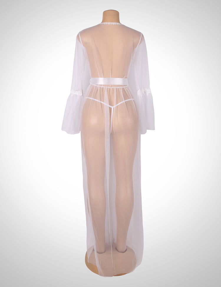 Plus Size Softest Touch Extra Long Mesh Robe