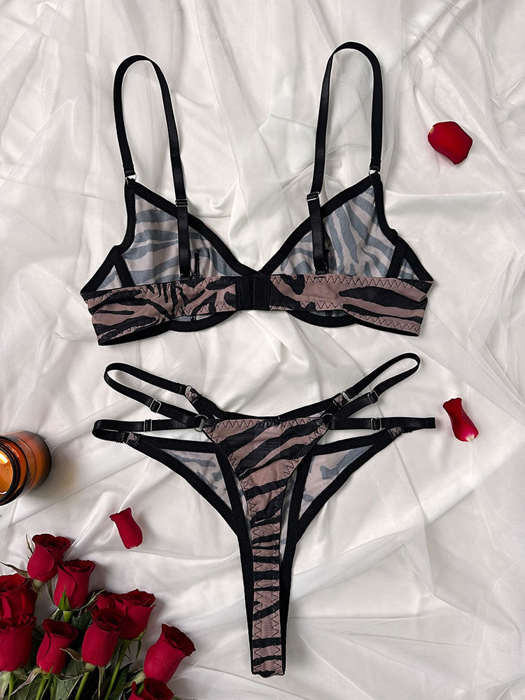 Wild Desires Mesh Panty 2 Piece Set