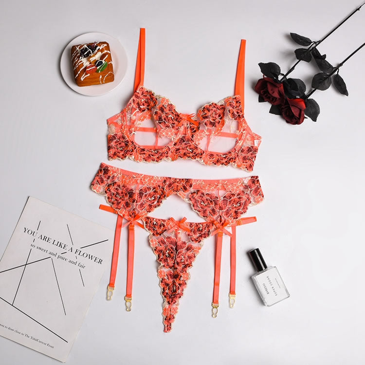 Lover's Affair 3 Piece Garter Set