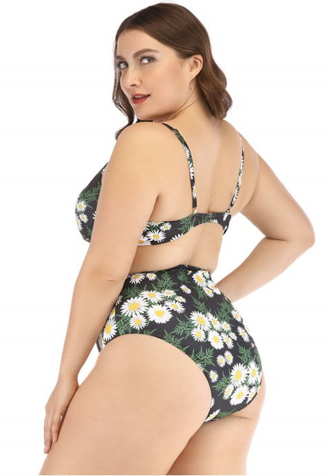 Plus Size Cut-Out Bikini Set
