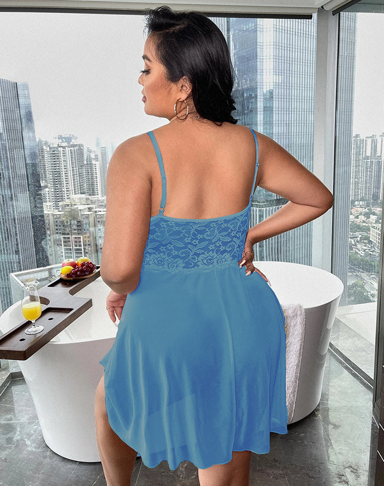 Plus Size New Lover Lace Babydoll