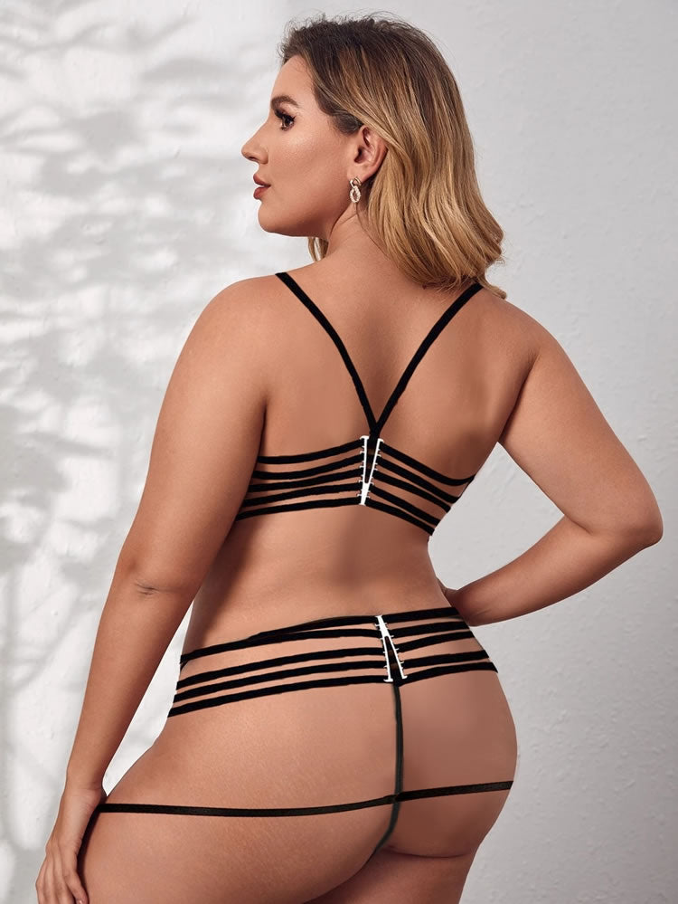 Plus Size Fool For You Babydoll Set