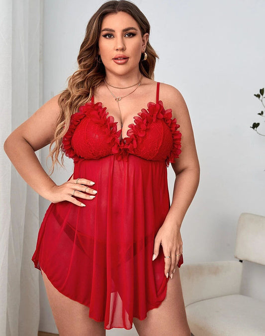 Plus Size Bold Babe Chemise Set