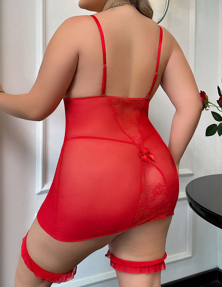 Plus Size Lace In All The Right Places Chemise