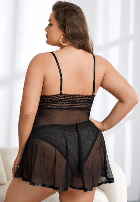 Plus Size No Secret Lace Babydoll