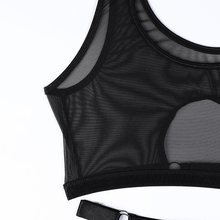 Spank Me Bra and Garter Skirt Set