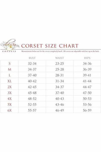 Top Drawer Black/Purple Striped Premium Corset Costume