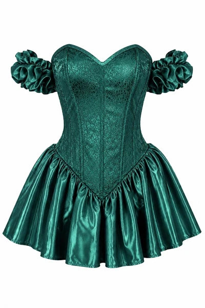 Top Drawer Toxic Ivy Enchantress Steel Boned Corset Dress