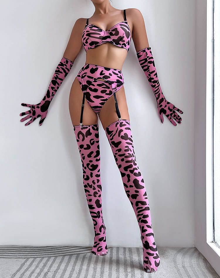 Roaring Sexy Mesh Bra Set