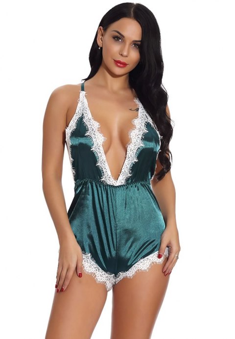 Arabella Satin and Lace Teddy