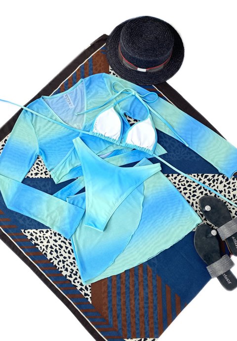 Vacation Calling Sheer Swim Cover Up Set