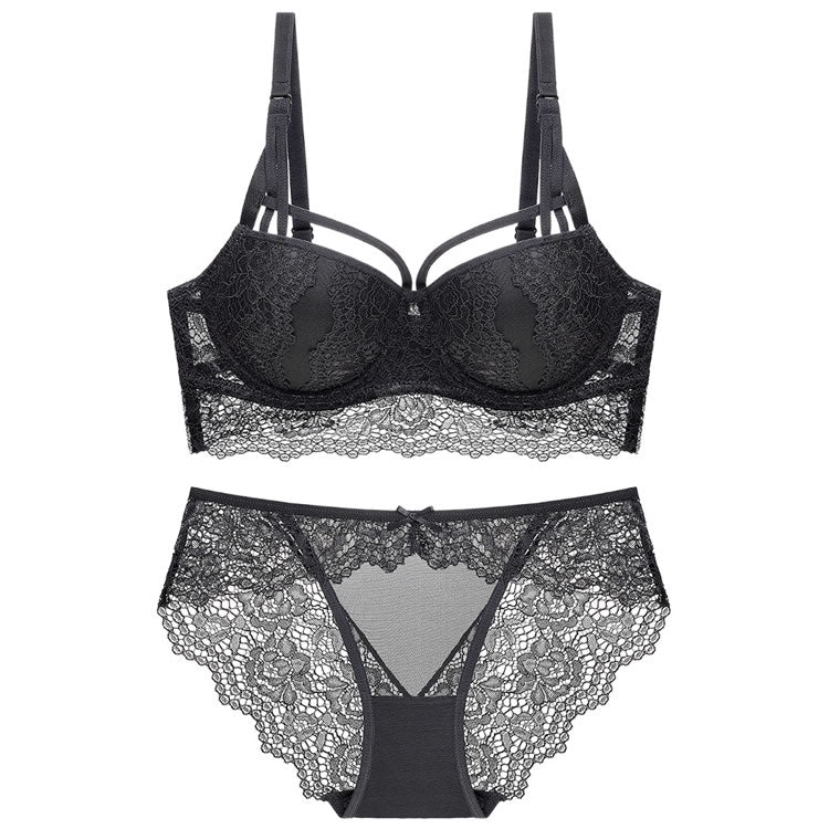 Sexy Lace Underwire Push Up Bra Set