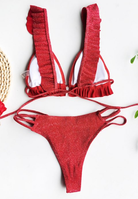 Pine Cay Ruffled Bikini Swimsuit Set