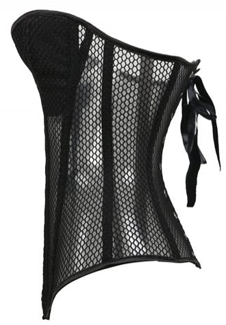 Classical Fishnet Mesh Overbust Corset