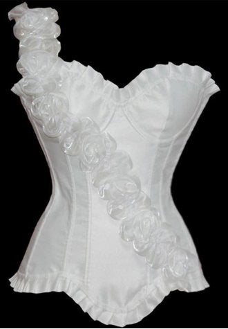 Floral Strap Off Shoulder Underwire Corset