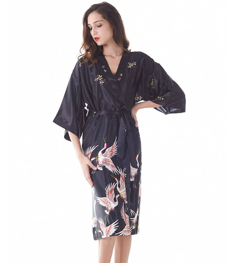 Bedroom Eyes Satin Robe