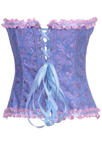 Victorian Jacquard Tapestry Zipper Corset Bustier