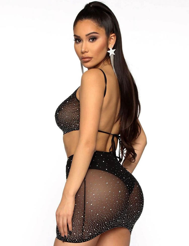 Bling It On Bra & Skirt Set