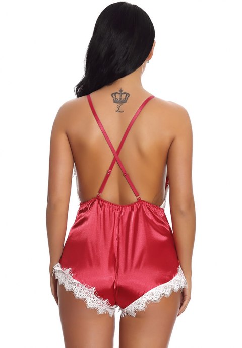 Arabella Satin and Lace Teddy