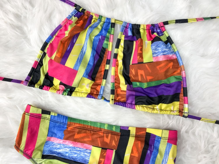 Plus Size Laced Bikini Set