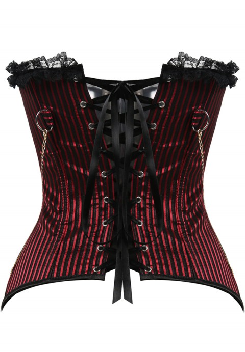 Women's Gothic Overbust Steel Boned Corset Clubwear Costume