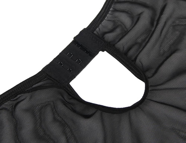 Plus Size Flirty Black Babydoll Set