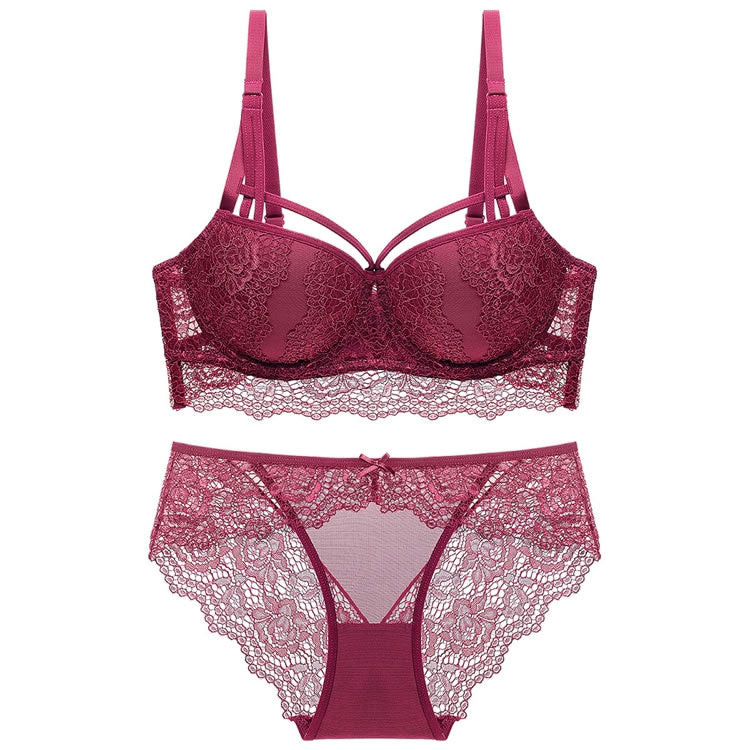 Sexy Lace Underwire Push Up Bra Set