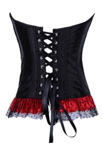 Ruffle Trim Overbust Corset