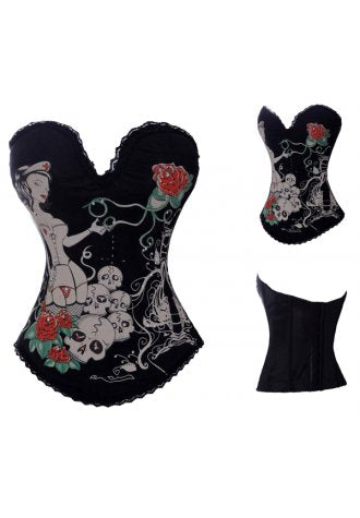 Magic Printed Burlesque Corset