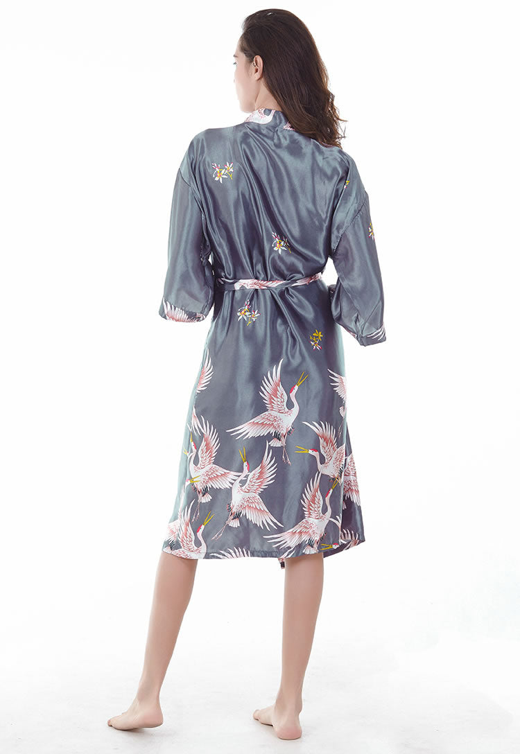 Bedroom Eyes Satin Robe