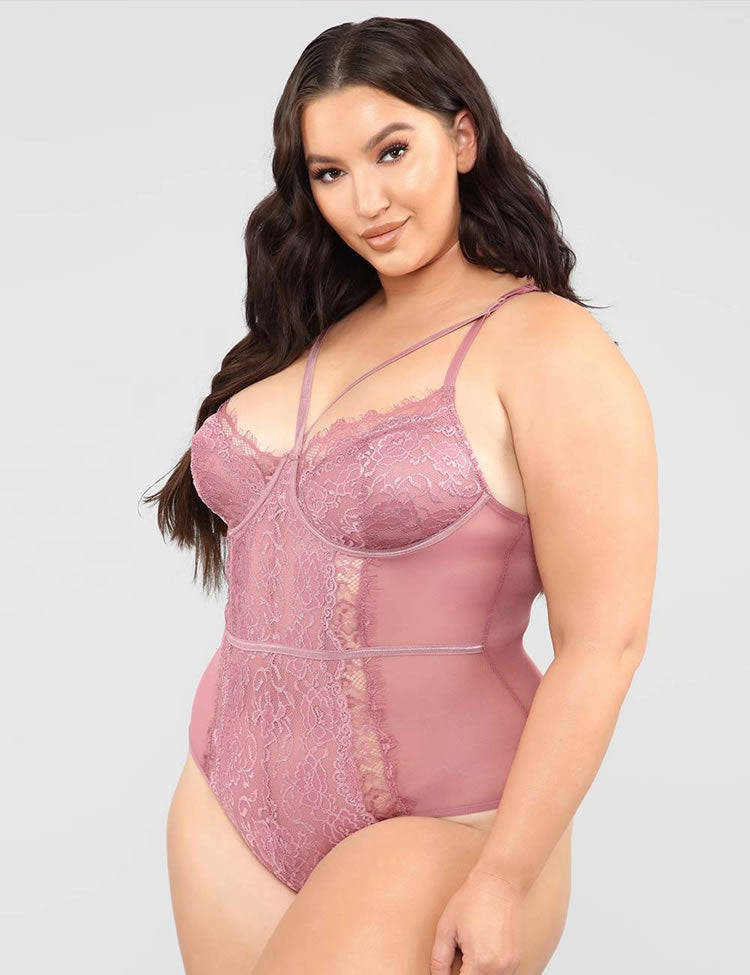Plus Size Suzette Lace Teddy