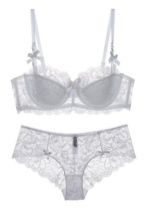 Unlined Lace Bra And Panty - Late Night Lingerie