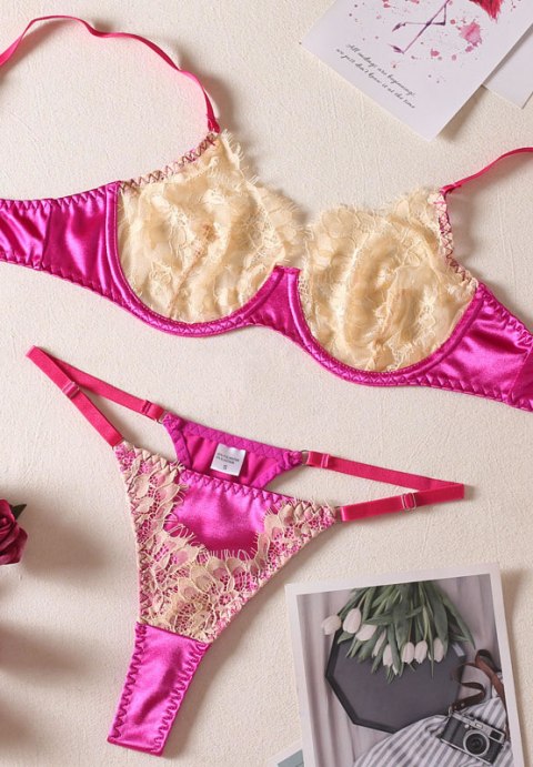 Janet Eyelash Lace Bra Set