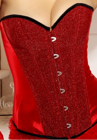 Red Sequin Burlesque Corset