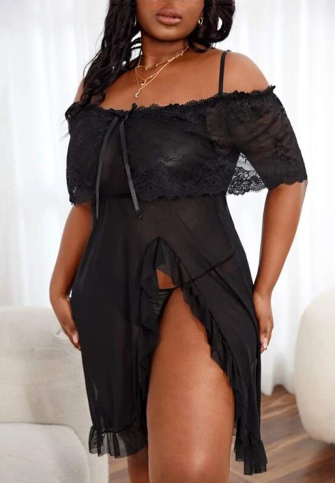 Plus Size Sensual Tease Chemise Set