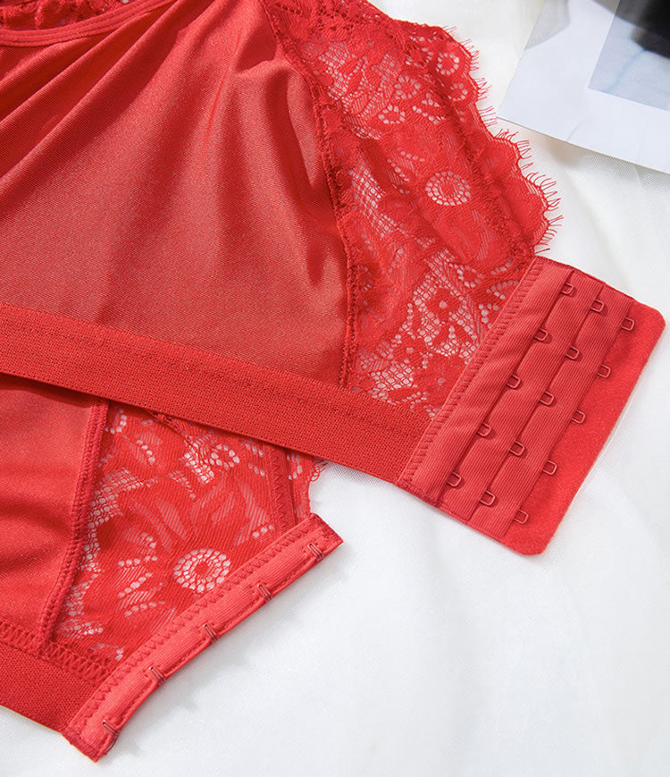 Soft Touch Plus Size Red Bra and Panties Pack