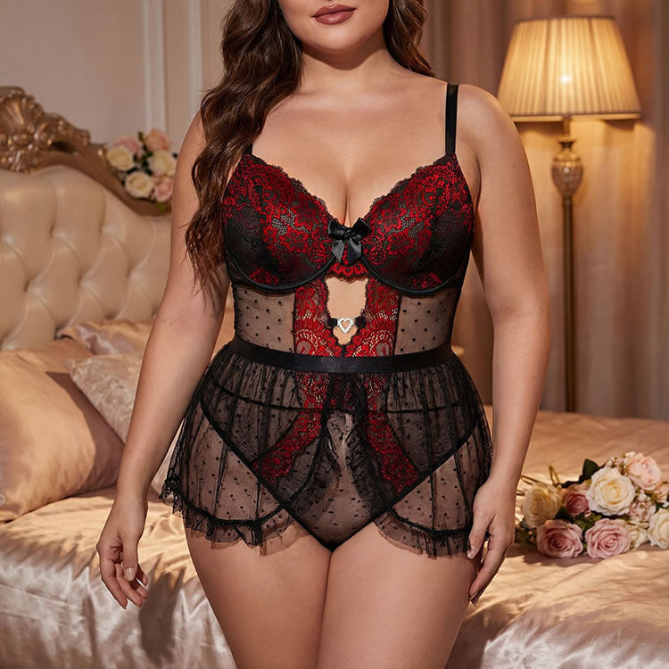 Flirty Heart Detail and Ruffled Hem