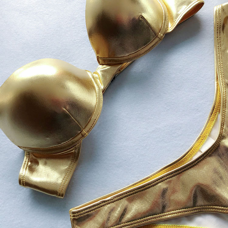 Glistening Goddess Metallic 2 Piece Bikini