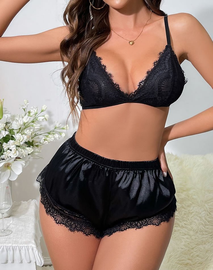 All Over Me Lace PJ Short Set - Late Night Lingerie
