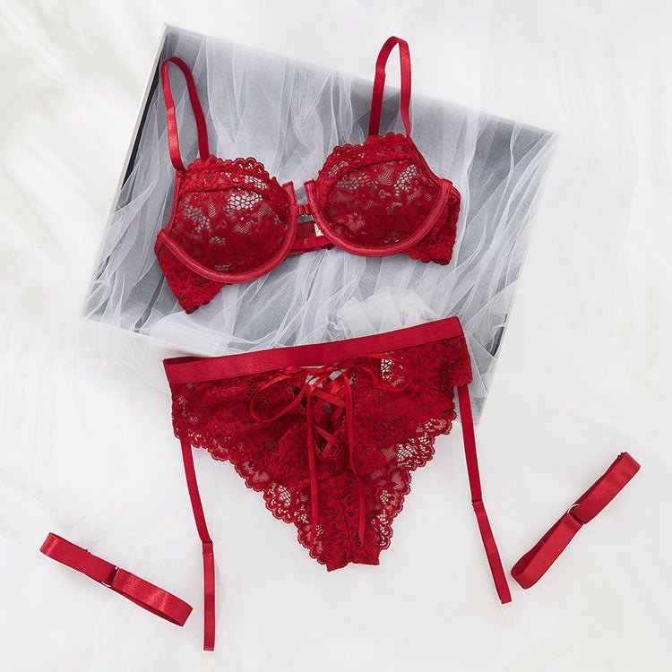 All Yours Lace 3 Piece Set - Late Night Lingerie