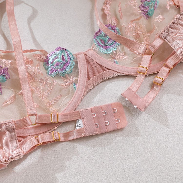 Blossom Lace 4 Piece Garter Set - Late Night Lingerie