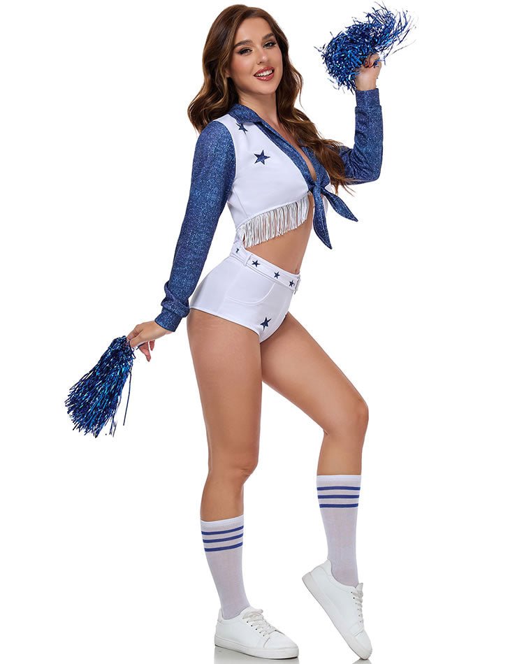Blue and White Cheerleader Costume - Late Night Lingerie