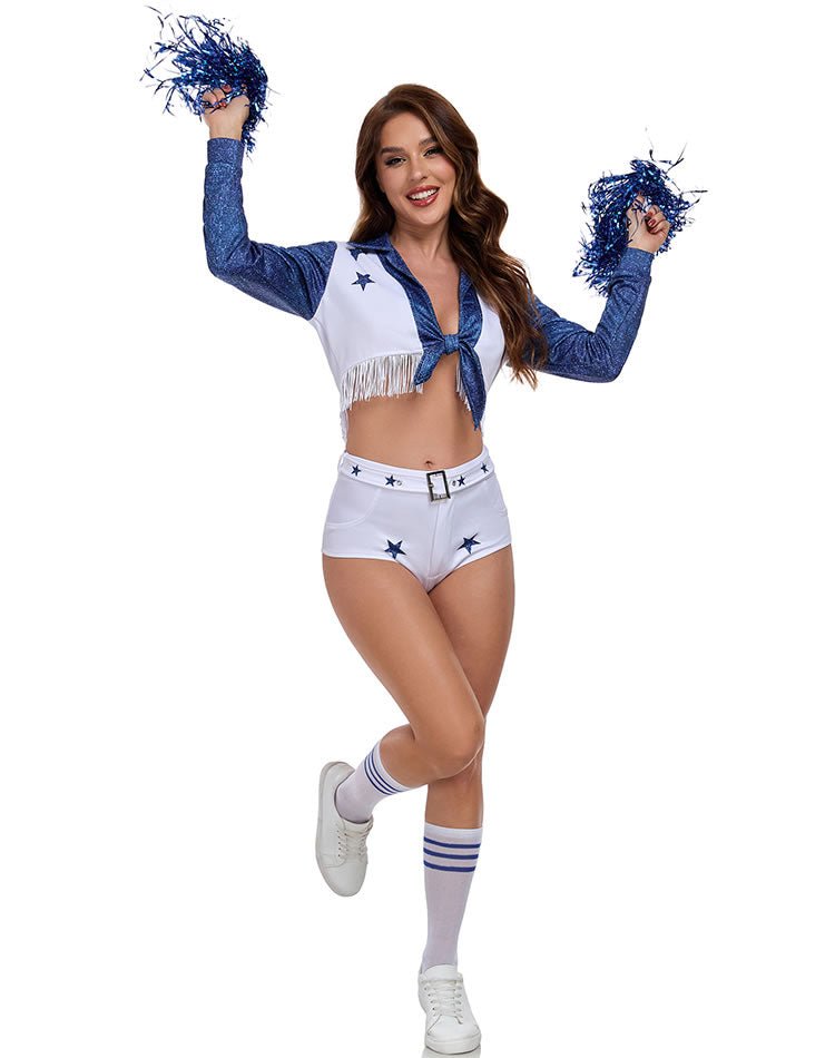 Blue and White Cheerleader Costume - Late Night Lingerie
