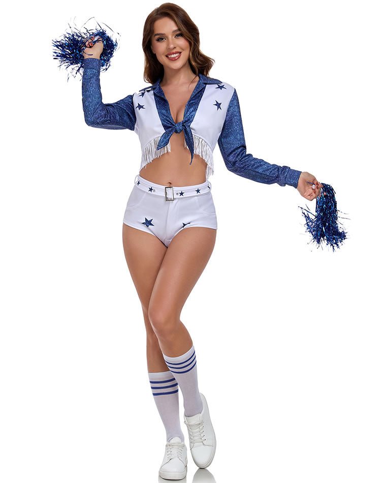 Blue and White Cheerleader Costume - Late Night Lingerie
