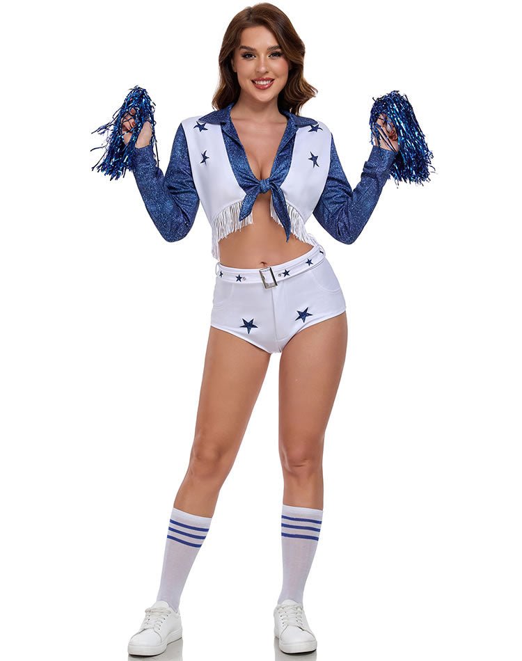 Blue and White Cheerleader Costume - Late Night Lingerie