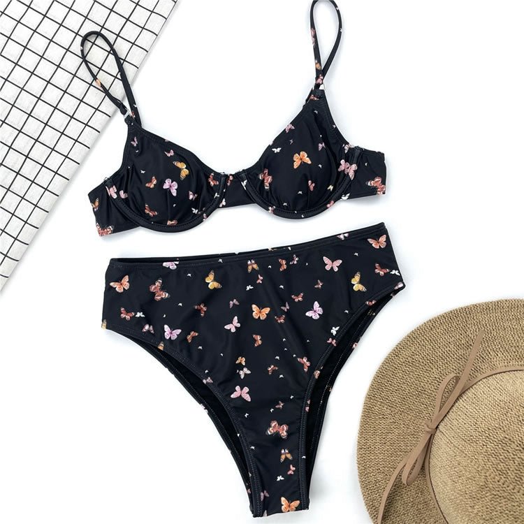 Busy Dreaming Butterfly 2 Piece Bikini - Late Night Lingerie