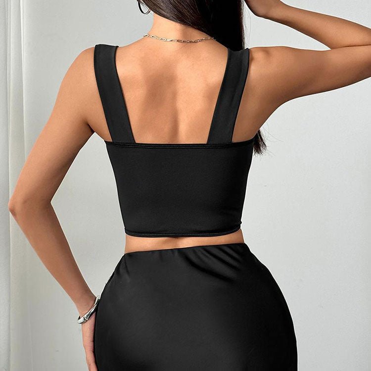Chic Sheer Mesh Bustier with Structured Lines - Late Night Lingerie