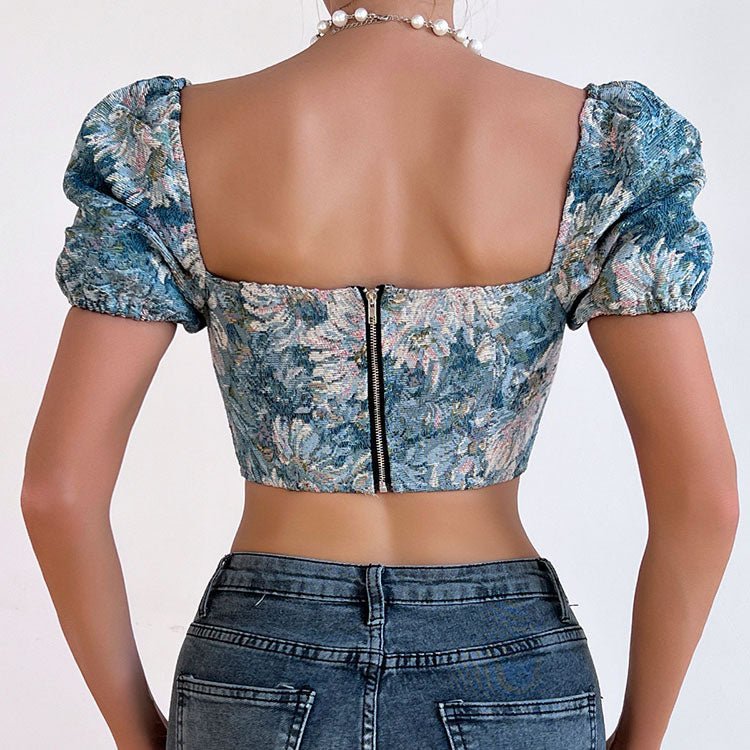 Elegant Floral Corset Top - Late Night Lingerie