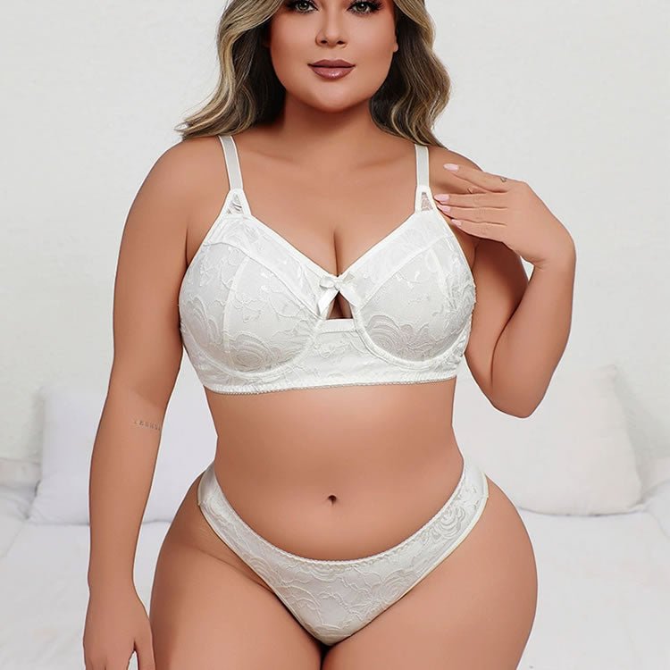 Elegant Floral Lingerie Set for Curvy Women - Late Night Lingerie